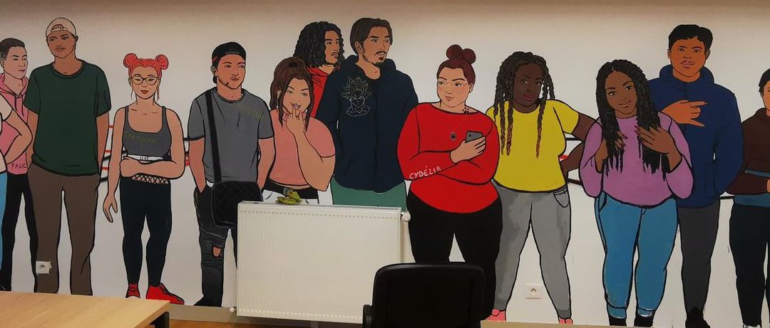 Une fresque solidaire avec les jeunes d&rsquo;Entracte asso
